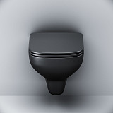 C85A1700MBSC X-Joy S подвесной унитаз FlashClean с сиденьем микролифт, черн мат