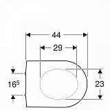 Крышка-сиденье для унитаза Geberit iCon 574130000 с микролифтом