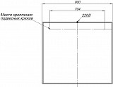 Зеркало Aquanet Nova Lite 90 дуб рошелье LED 00242263