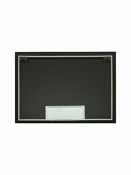 Зеркало Континент "Amer Led" с фоновой подсветкой, бесконтактным сенсором, черной окантовкой 1000х700