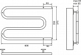 Полотенцесушитель электрический Terminus  M-образный 600x350