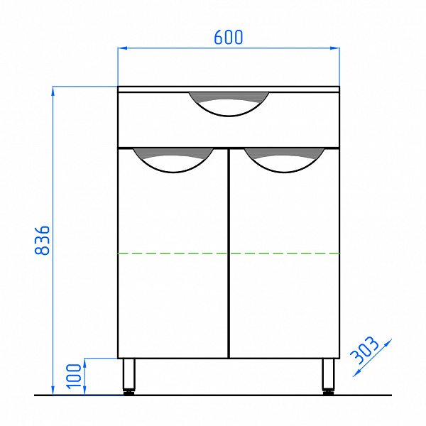 Комод Style Line Жасмин 60х84