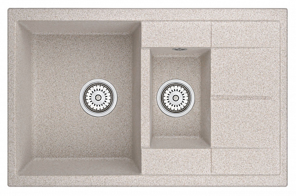 Мойка кухонная Granula прямоугольная кварц 7802, КЛАССИК