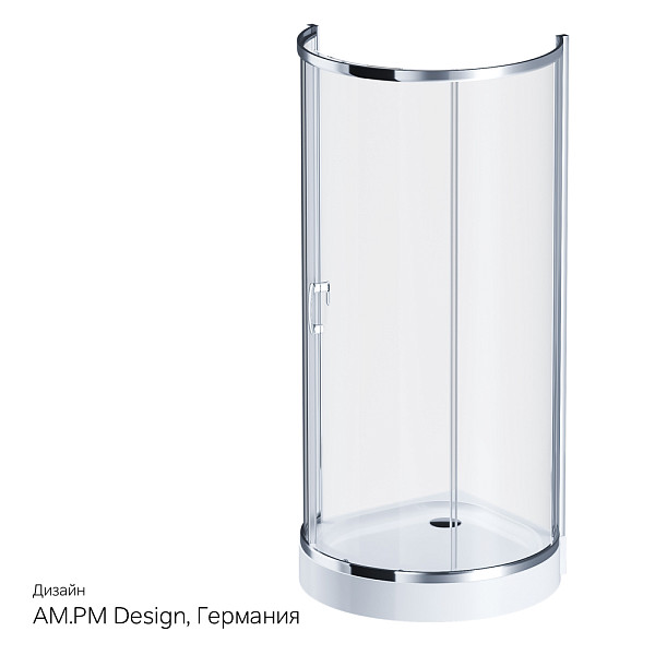 W83G-333-095CT Like Round 95 Душевое ограждение Like Round 95x95,  стекло прозрачное, проф хром глян