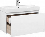 Тумба с раковиной Aquanet Йорк 100 белый 00212594