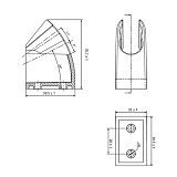 Держатель для лейки, бронза, IDDIS, 060BP00i53
