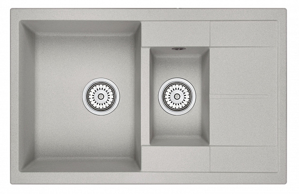 Мойка кухонная Granula прямоугольная кварц 7802, БАЗАЛЬТ