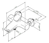 F70A10000 Spirit V2.0 смеситель д/ванны/душа, хром, шт