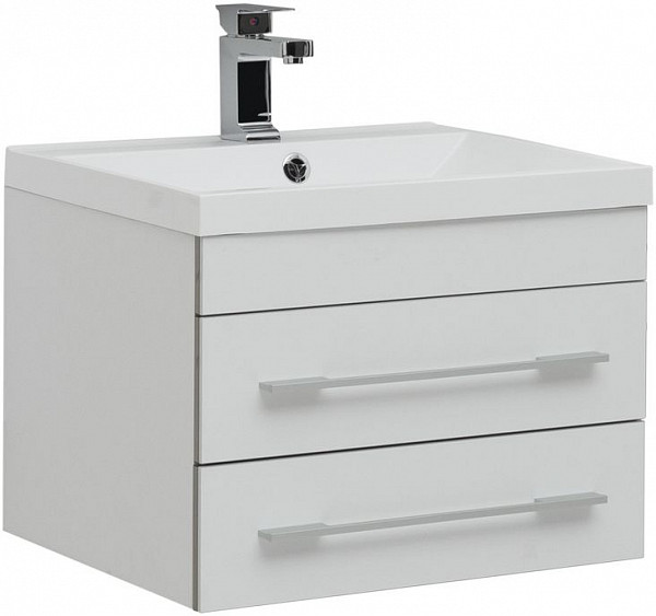 Тумба под раковину Aquanet Верона 58 New белый матовый 00272423