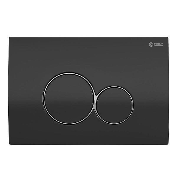 Сет: Система инсталляции Point Элемент для подвесного унитаза PN45120 + Клавиша смыва для инсталляции Point Виктория, черная/хром, PN44061BC + Унитаз подвесной Point Меркурий безободковый, сиденье дюропласт микролифт, быстросъем, белый PN41831