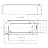 Акриловая ванна Aquatek  Ника 170x75 NIK170-0000001