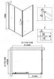Душевой уголок Niagara Nova 120х80х190 NG- 6612-08
