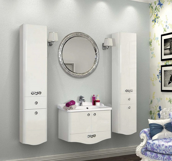 Шкаф-пенал Акватон Венеция 34x163 1A151003VN01L левый