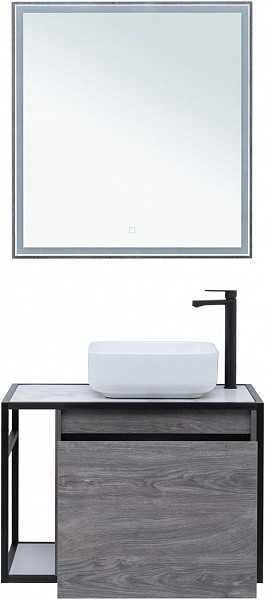 Тумба под раковину Aquanet Nova Lite Loft 75 R дуб рошелье 00261653