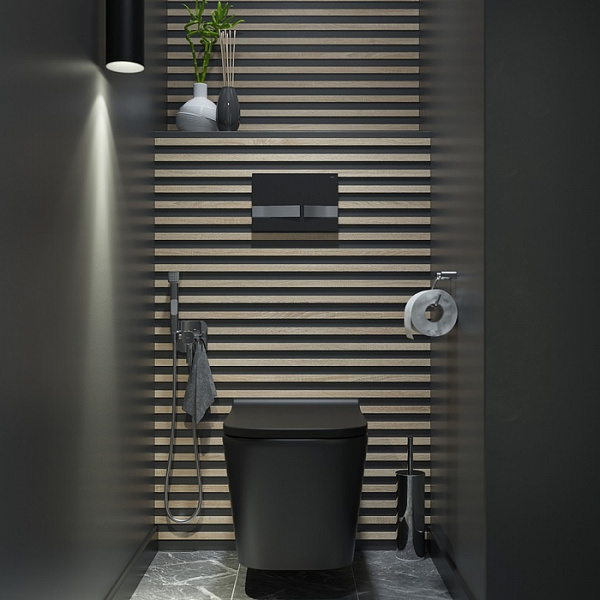 Клавиша смыва, универсальная, чёрный, Unifix, 006, IDDIS, UNI06BCi77