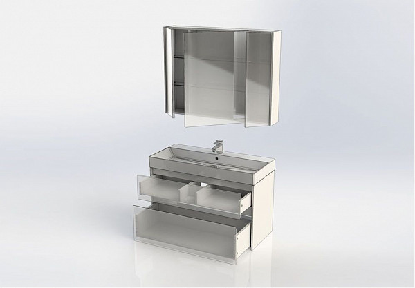 Мебель для ванной Aquanet Бруклин 100 белый 00207800