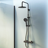 F0785A422  X-Joy, душ.система:  см-ль д/душа с ТМС, душ.штанга,верхний душ 220мм, ручн душ, черн.