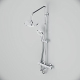 F0785A500 X-Joy, душ.система:  см-ль д/ванны/душа с ТМС, душ.штанга,верхний душ 220мм, ручн душ,хром