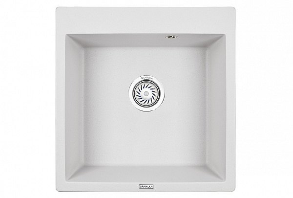 Мойка кухонная Granula квадратная кварц 5102, АРКТИК