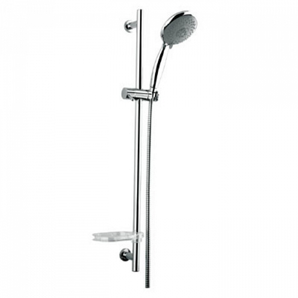 TSH0601 Душ.гарнитур(стойка 710мм,лейка 5F D125мм,шланг нерж.сталь 1,5м)