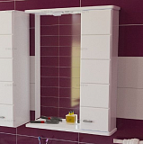 Зеркальный шкаф Омега 60, свет, правый Санта 107004