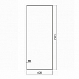 Зеркало Azario Монреаль 600х1500 напольное Венге (ФР-00001409)