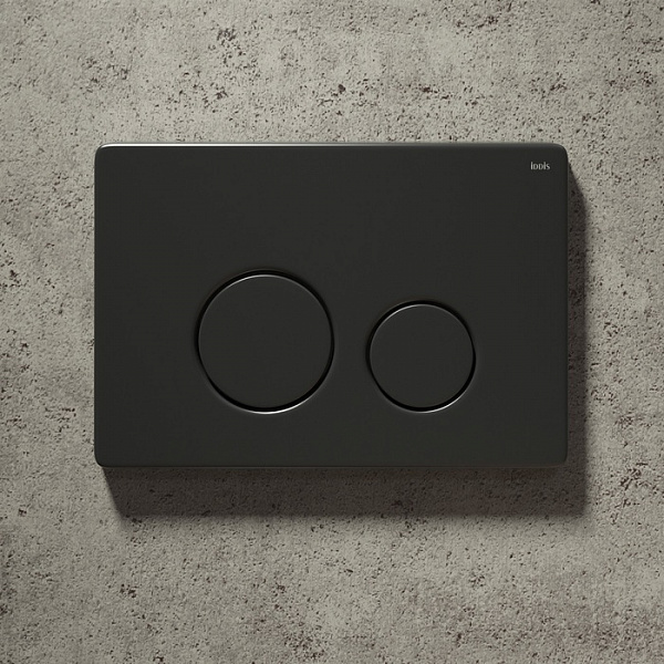 Клавиша смыва, универсальная, чёрная, Unisteel, 001, IDDIS, UNS01MBi77