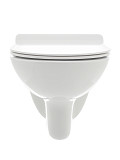 AQM2008 Унитаз подвесной AQUAme с сиденьем SoftClose, технология смыва Rimless. 530x355x360
