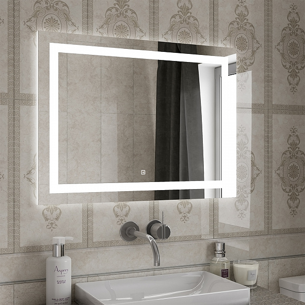Зеркало Континент "Rimini Led" 800х600