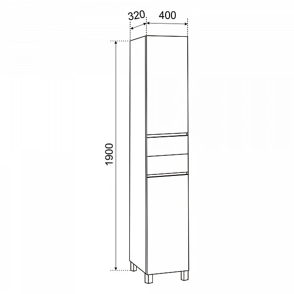 Пенал Emmy Джерси 40 (Правый)