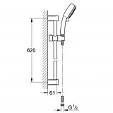 Душевой комплект Grohe Eurosmart Cosmopolitan 121655