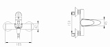 Комплект смесителей для ванной комнаты Bravat Drop 3 в 1 F00308C