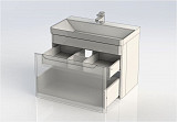 Тумба с раковиной Aquanet София 80 белый 00212587