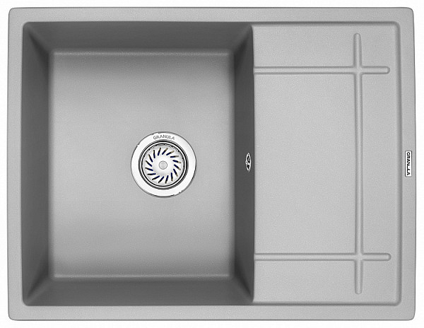 Мойка кухонная Granula прямоугольная кварц 6501, АЛЮМИНИУМ