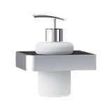 DA7736900 Jupiter Стеклянный диспенсер для жидкого мыла с настенным держателем