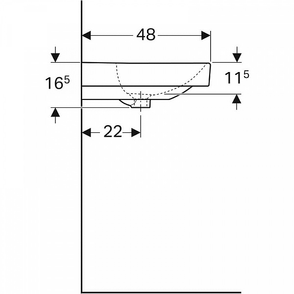 Комплект мебели "Идеальная тройка" Geberit Smyle 75 см 529.353.00.7