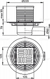 Сливной трап AlcaPlast APV101 105 x 105/50