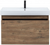 Тумба под раковину Aquanet Nova Lite 90 дуб рустикальный (1 ящик) 00249517