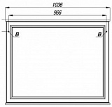 Зеркало Акватон Идель 104x85 1A197902IDM80