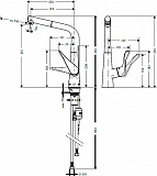 Смеситель для кухонной мойки Hansgrohe Metris 14821000