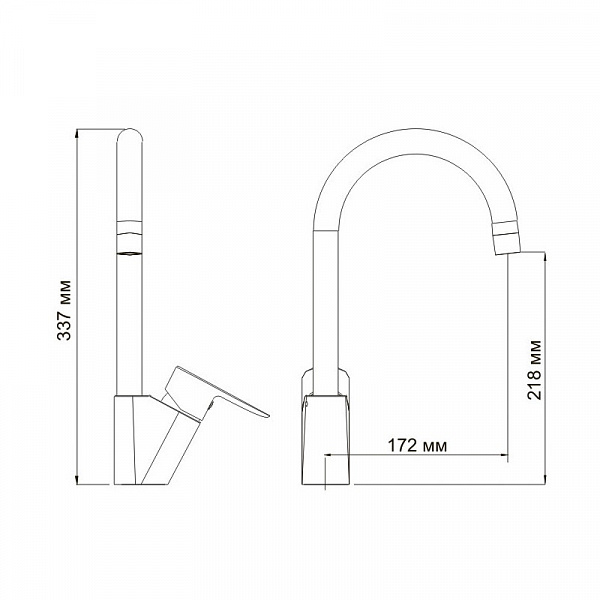 Смеситель для кухни Wasserkraft Leine 3507