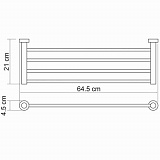 Полка для полотенец Wasserkraft Donau K-9411