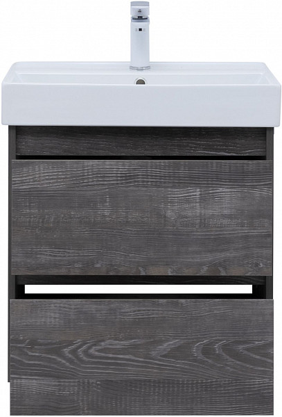 Тумба под раковину Aquanet Nova Lite 60 дуб серый (2 ящика) 00287889