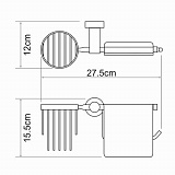 Держатель туалетной бумаги и освежителя Wasserkraft Donau K-9459
