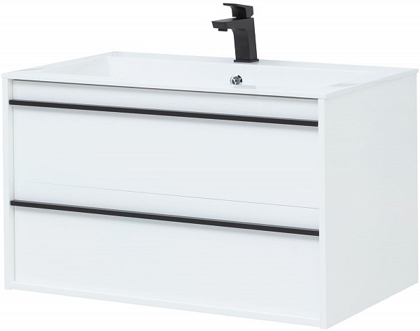 Тумба под раковину Aquanet Lino 90 белый матовый 00253904