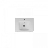 M80WCC0652WG Like, Раковина мебельная, керамическая, 65 см, встроенная, цвет: белый, глянец