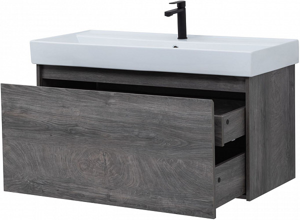 Тумба под раковину Aquanet Nova Lite 100 дуб рошелье (1 ящик) 00242579