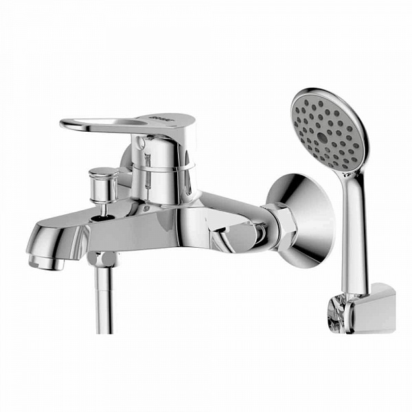 Смеситель для ванны c длинным изливом с аксессуарами Bravat Eco-D F693158C-LB