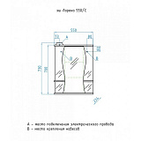 Зеркало-шкаф Style Line Лорена 55/С