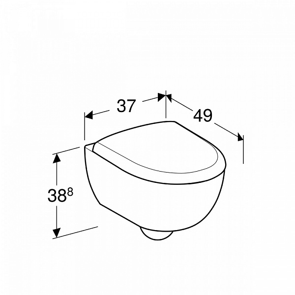 Комплект инсталляции с подвесным унитазом Geberit Renova Compact 500.122.TC.R